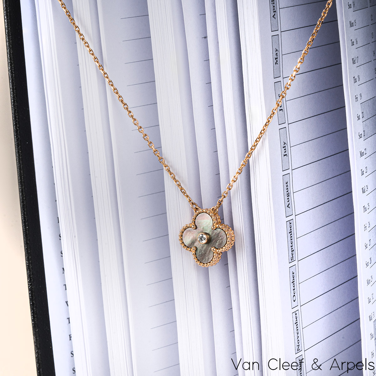 Van Cleef & Arpels Limited Edition Grey Mother Of Pearl Vintage ...